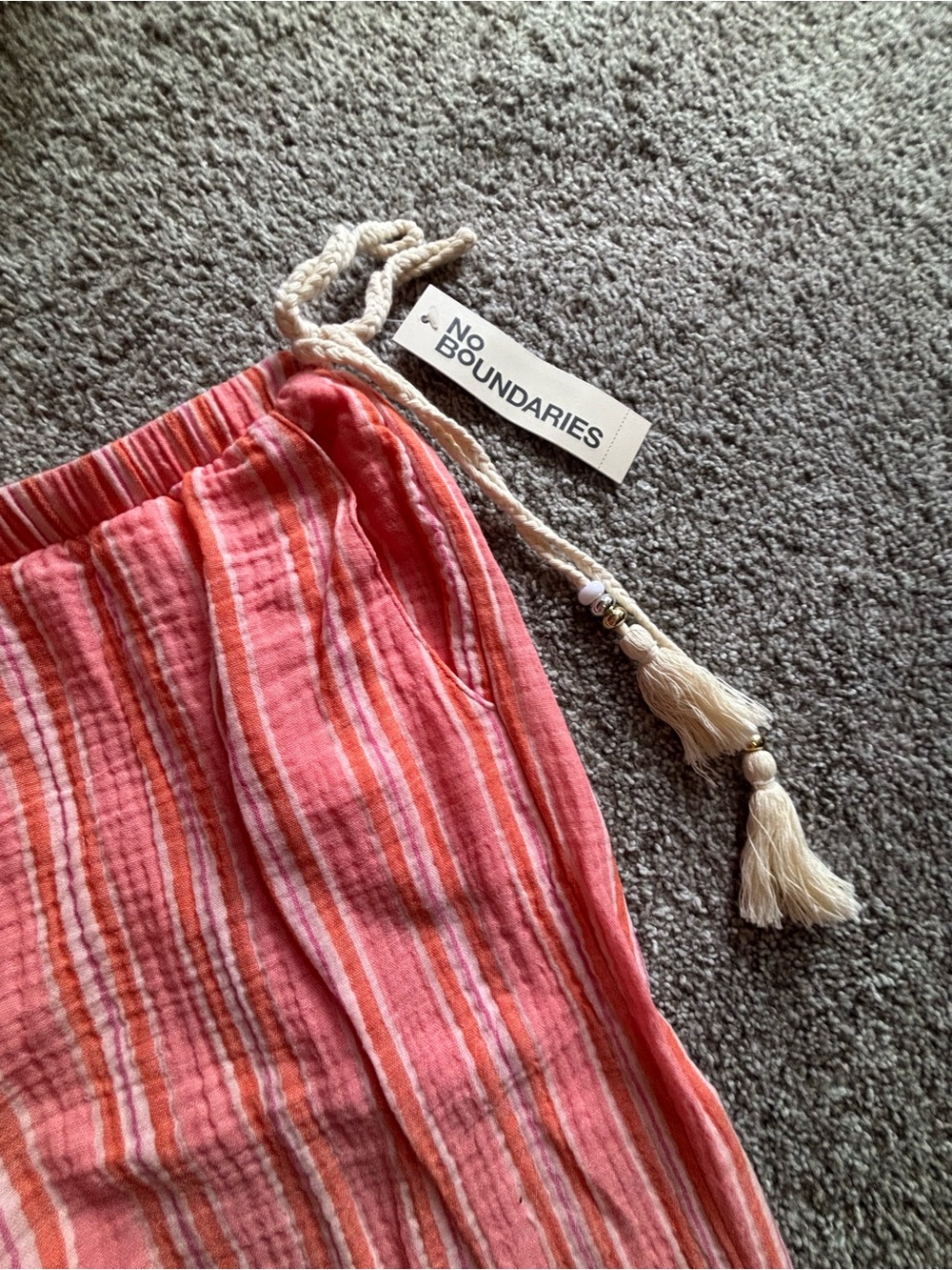 NWT Striped Cotton Pants - Picture 2 of 5